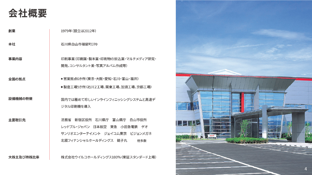 ウイル・コーポレーション会社案内｜「安心品質を」で商業印刷50年