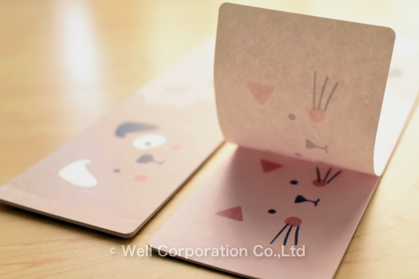 1束は10枚セット。ポケットやカバンに入れて携帯できる