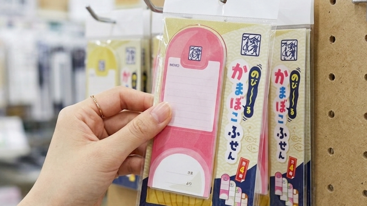 のびーるかまぼこふせん販売イメージ