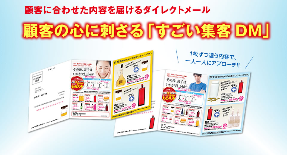 それが顧客の心に刺さる「すごい集客DM」です